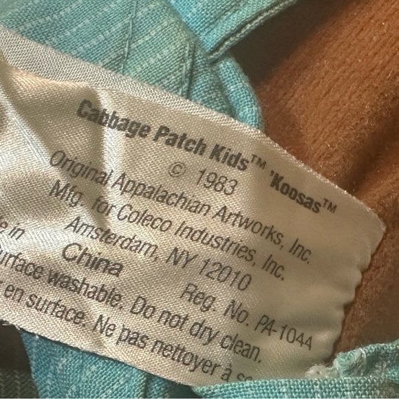Vintage 1983 Cabbage Patch Kids KOOSAS Piepers‎ Plush Animal - Picture 7 of 10